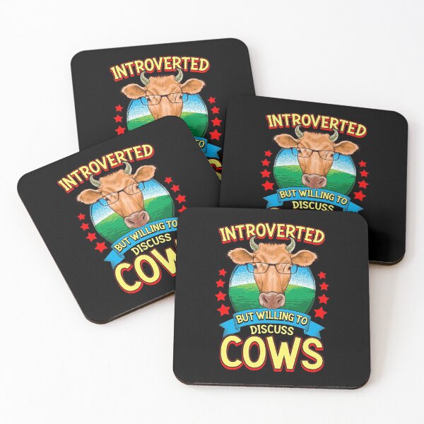Item preview, Funny Introverted But Willing To Discuss Cows designed and sold by perfectpresents.