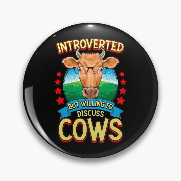 Item preview, Funny Introverted But Willing To Discuss Cows designed and sold by perfectpresents.