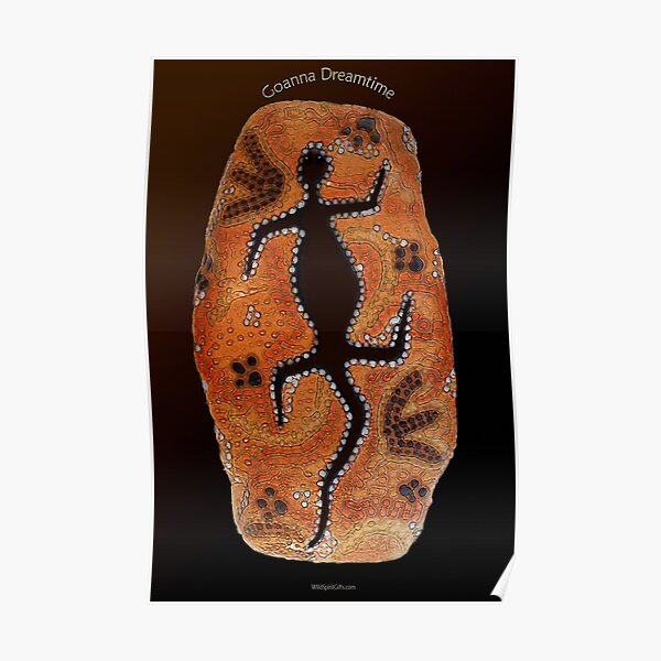 "Goanna Dreamtime" Poster