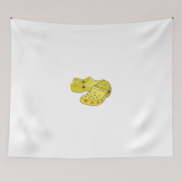 Item preview, yellow crocs designed and sold by julie shanefelt.