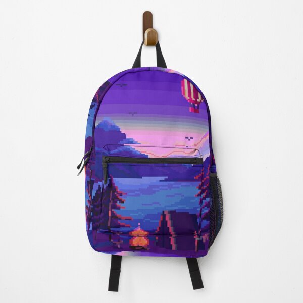 Item preview, Pixelated Setting Sun over the Mountains designed and sold by HopeDetour.