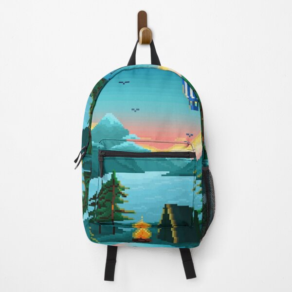 Item preview, Pixelated Rising Sun over the Mountains designed and sold by HopeDetour.