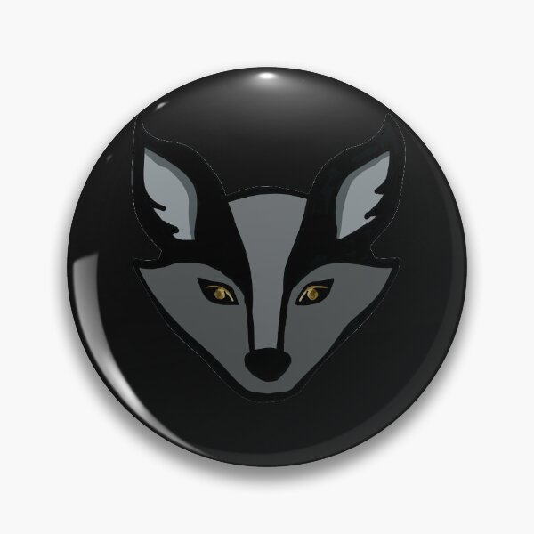 Item preview, GREY FOX - Amber Eyes (Black Background) designed and sold by Sustainably Wylde.