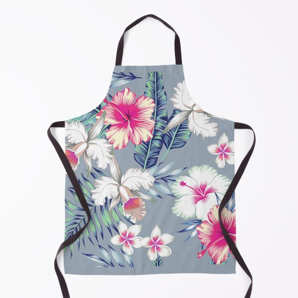 Item preview, Tropical Hibiscus Floral Grey Background. designed and sold by cgroenewald.