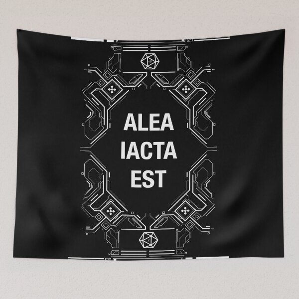 Item preview, Futuristic Die Has Been Cast Alea Iacta Est designed and sold by pixeptional.