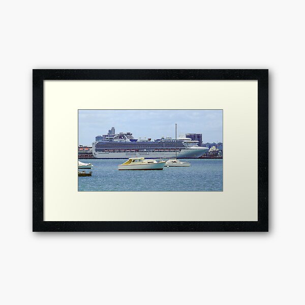 Princess Cruises at South Melbourne Framed Art Print