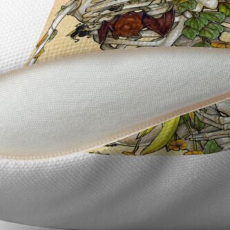 Alternate view of Bones and Botany Throw Pillow