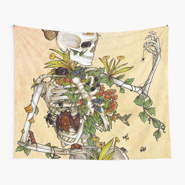 Bones and Botany Tapestry