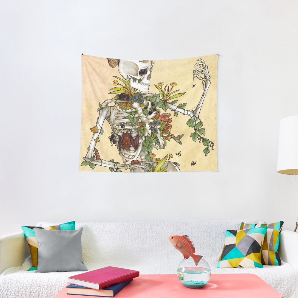 Bones and Botany Tapestry
