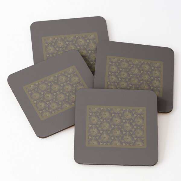 Item preview, Bronze abstract design on cool taupe designed and sold by PetaJaneHome.