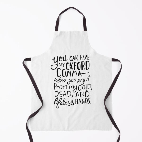 Item preview, Oxford Comma Grammar Joke - Black Lettering designed and sold by Kit Cronk.