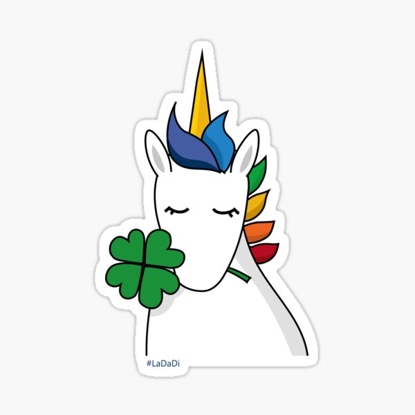Glückseinhorn Sticker