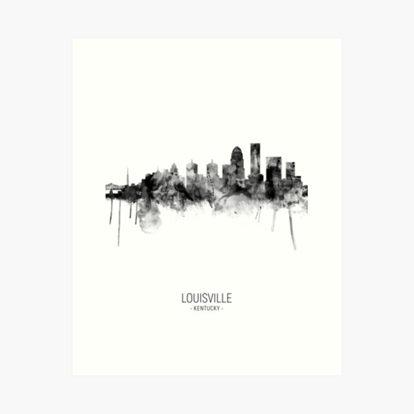 Item preview, Louisville Kentucky City Skyline designed and sold by ArtPrints.