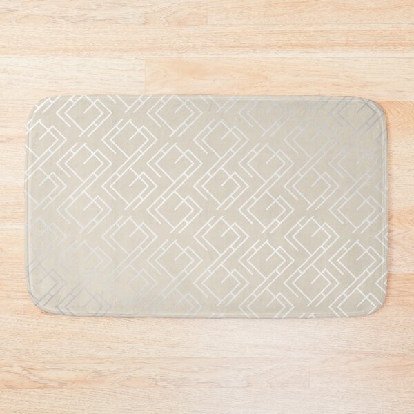Item preview, Modern Diagonal Maze Pattern in Ivory designed and sold by simplydesignart.