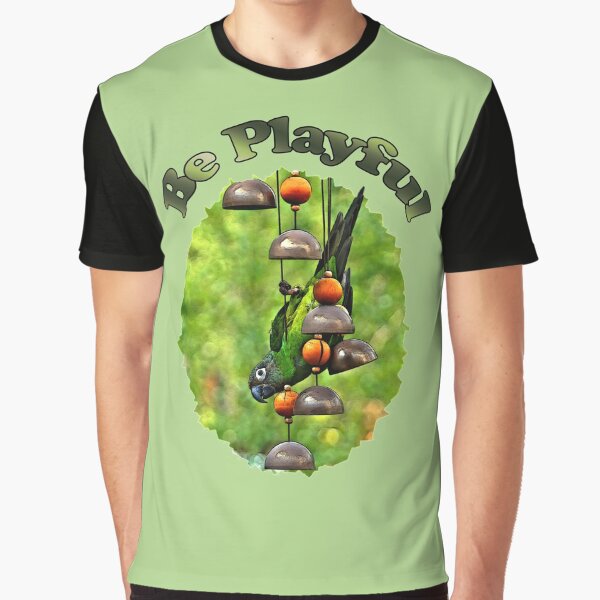Conure Parrot Inspirational Animal Art Graphic T-Shirt