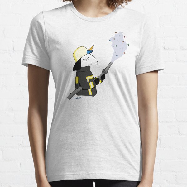fire fighter unicorn Essential T-Shirt