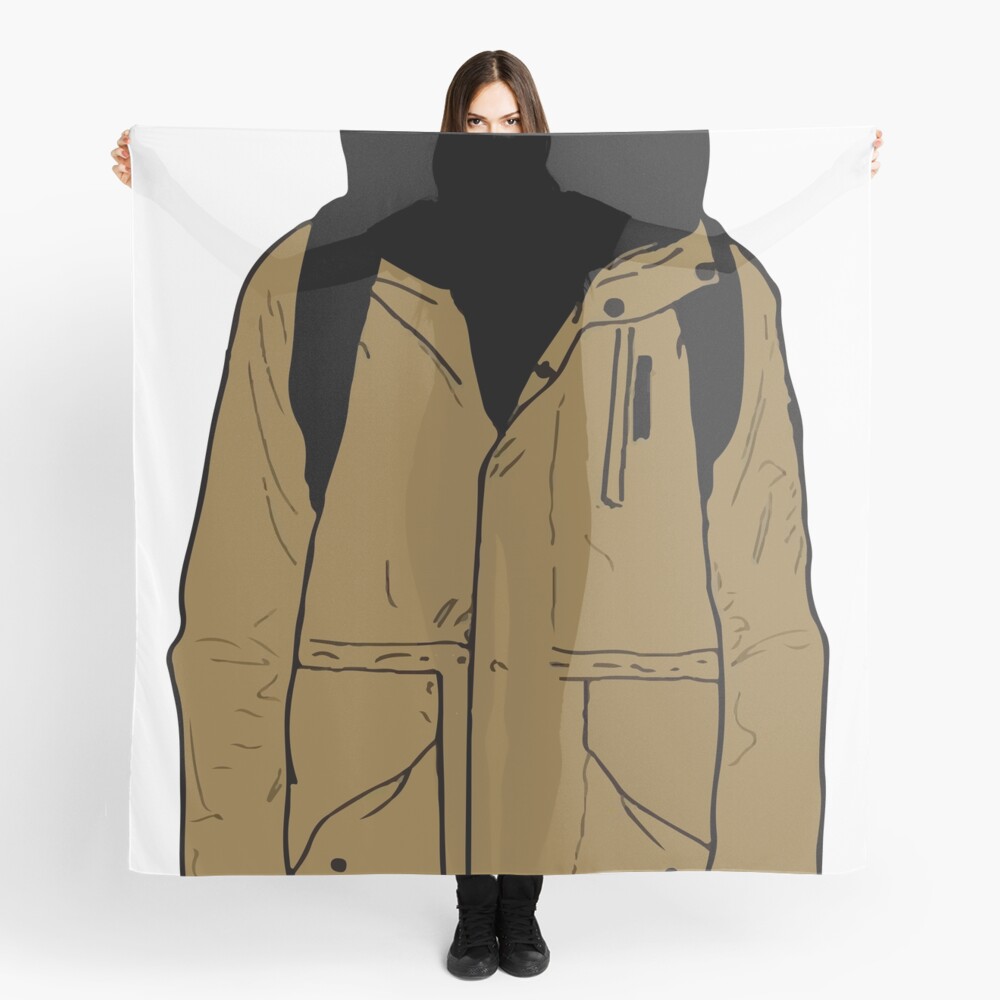 dark yellow raincoat