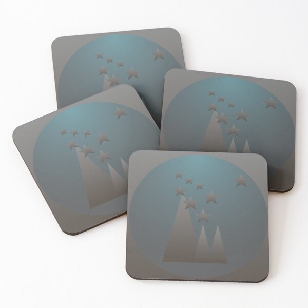 Item preview, Pyramid and star pattern on cool taupe background designed and sold by PetaJaneHome.