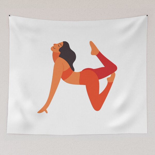 Item preview, Raised Tiger Yoga Pose Sticker designed and sold by More than Myriad.