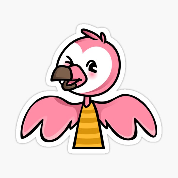 Piggy Roblox Game Stickers Redbubble - flamingo youtube roblox admin clowns you mom