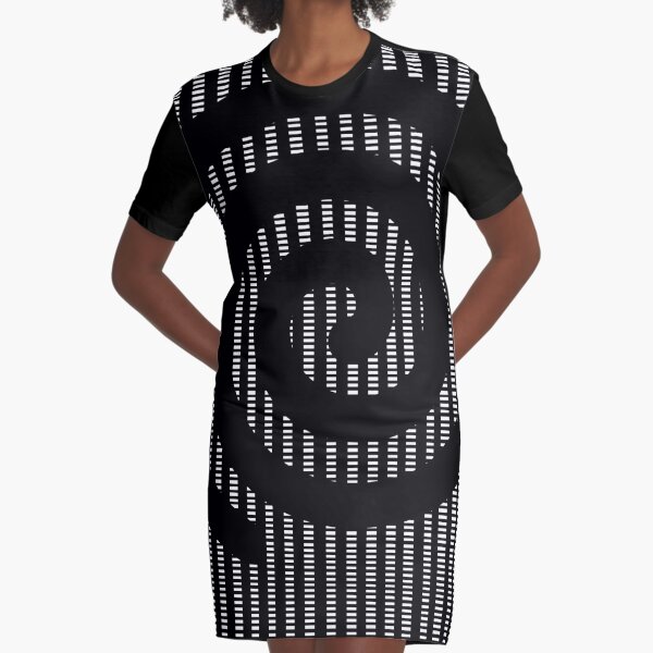 Spiral  Graphic T-Shirt Dress