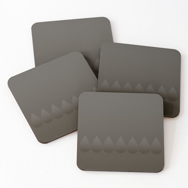 Item preview, Teardrop pattern on cool gradient taupe designed and sold by PetaJaneHome.