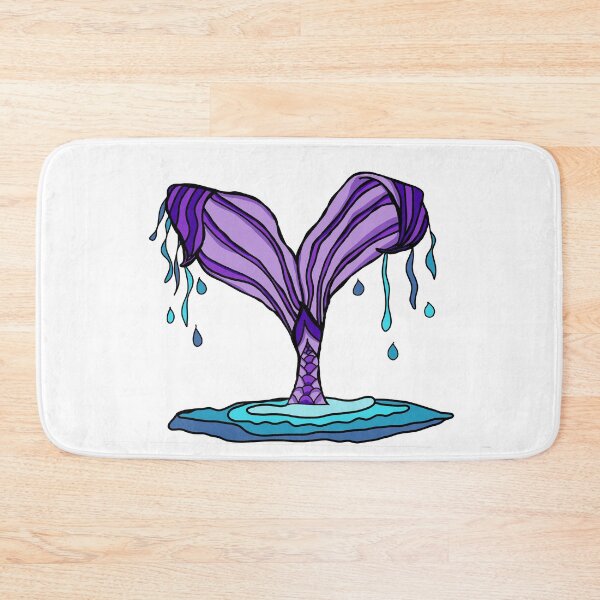 Item preview, MERMAID TAIL- Purple (White Background)  designed and sold by Sustainably Wylde.