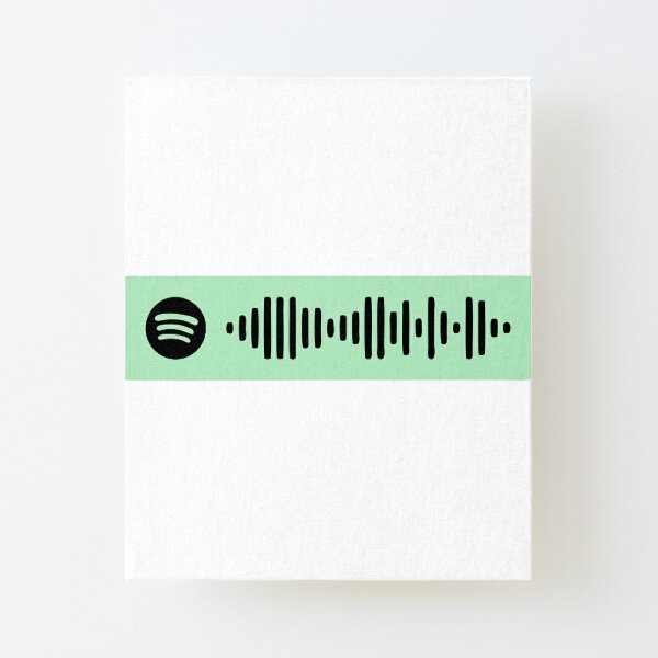 spotify-code-never-gonna-give-you-up-mounted-prints-redbubble