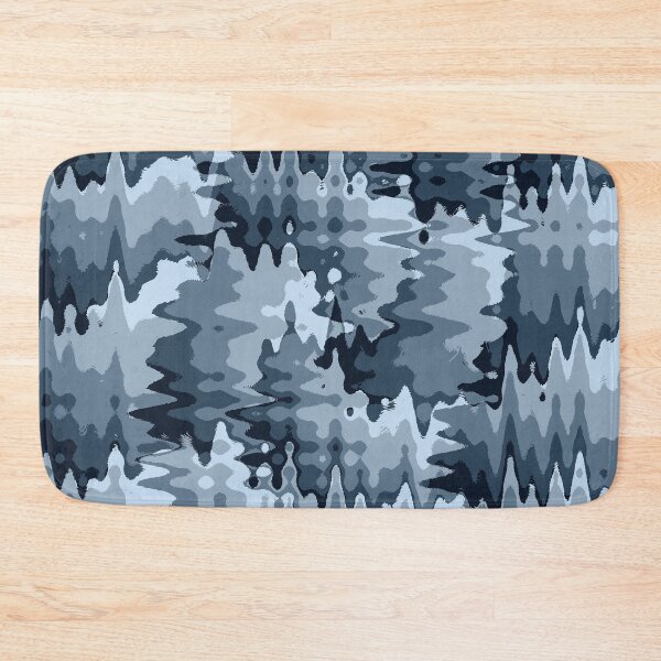 Item preview, Blue zig zag distorted strips designed and sold by CreativeGriffin.