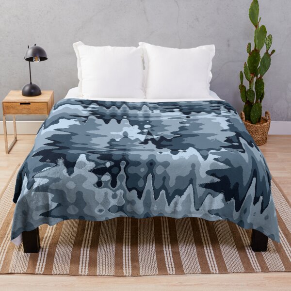 Item preview, Blue zig zag distorted strips designed and sold by CreativeGriffin.