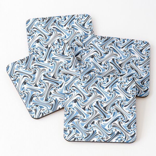Item preview, Blue water zig zagging style designed and sold by CreativeGriffin.