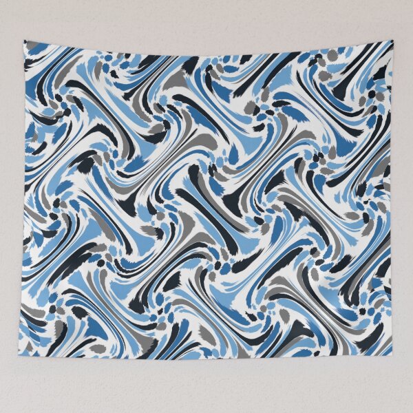 Item preview, Blue water zig zagging style designed and sold by CreativeGriffin.