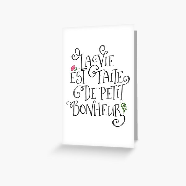 Item preview, La Vie Est Fait De Petit Bonheur designed and sold by junkydotcom.