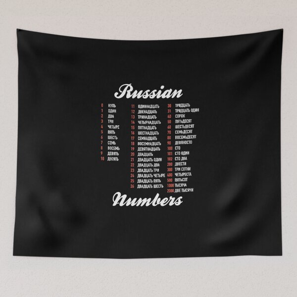 Item preview, Russian Numbers - Russian Language Cheatsheet designed and sold by HiddenVerb.