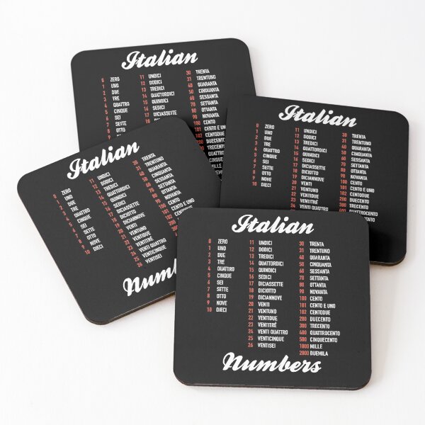 Item preview, Italian Numbers - Italian Language Cheatsheet designed and sold by HiddenVerb.