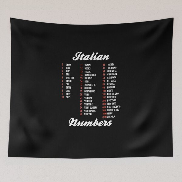 Item preview, Italian Numbers - Italian Language Cheatsheet designed and sold by HiddenVerb.