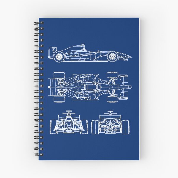 Item preview, Racing car blueprint project blue designed and sold by ideasfinder.