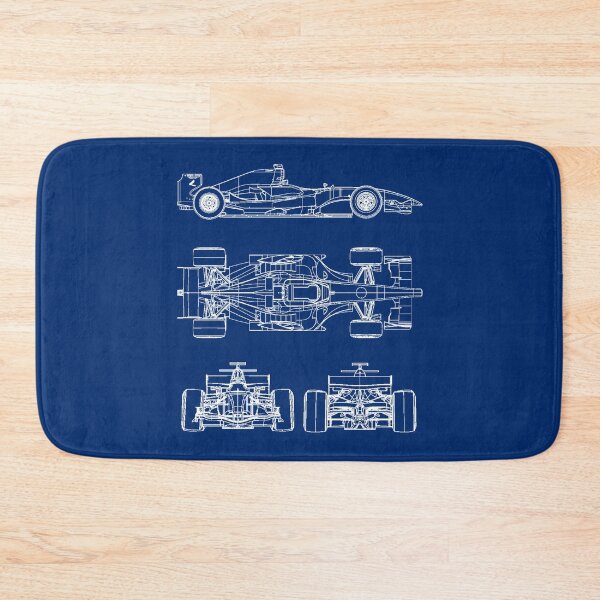 Item preview, Racing car blueprint project blue designed and sold by ideasfinder.