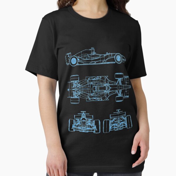 Aperçu de l'œuvre Projet de plan de voiture de course bleu clair créée et vendue par ideasfinder.