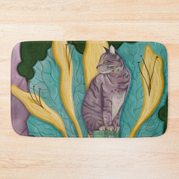 Item preview, Fantasy wild purple cat designed and sold by KrollQueen.