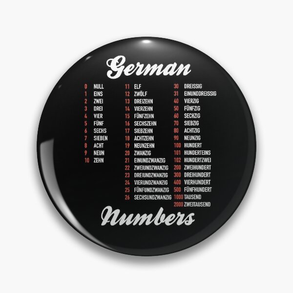 Item preview, German Numbers - German Language Cheatsheet designed and sold by HiddenVerb.