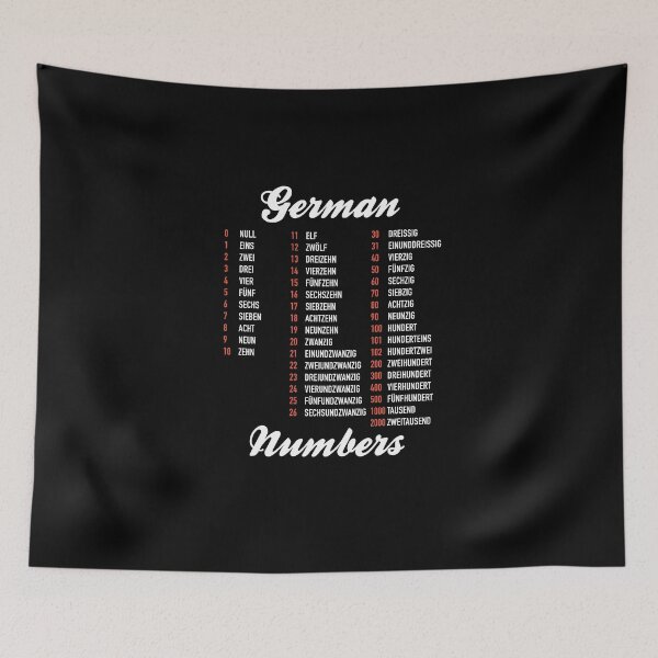 Item preview, German Numbers - German Language Cheatsheet designed and sold by HiddenVerb.