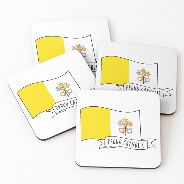 Item preview, Proud Catholic: Banner and Vatican City Flag designed and sold by Modern World Catholic.