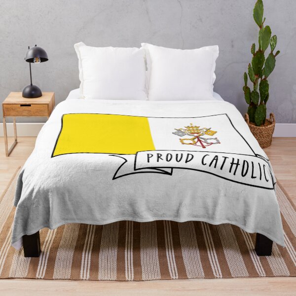 Item preview, Proud Catholic: Banner and Vatican City Flag designed and sold by Modern World Catholic.