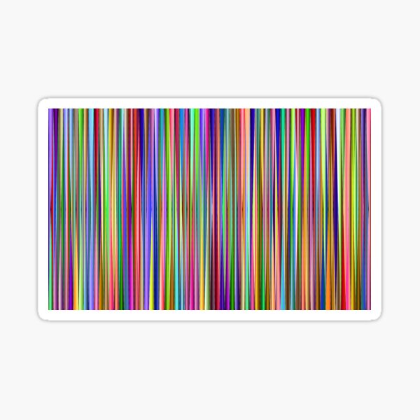 Striped Stripes Abstract Rainbow Face Mask Sticker