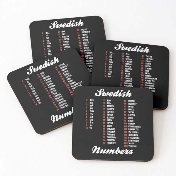 Item preview, Swedish Numbers - Swedish Language Cheatsheet designed and sold by HiddenVerb.