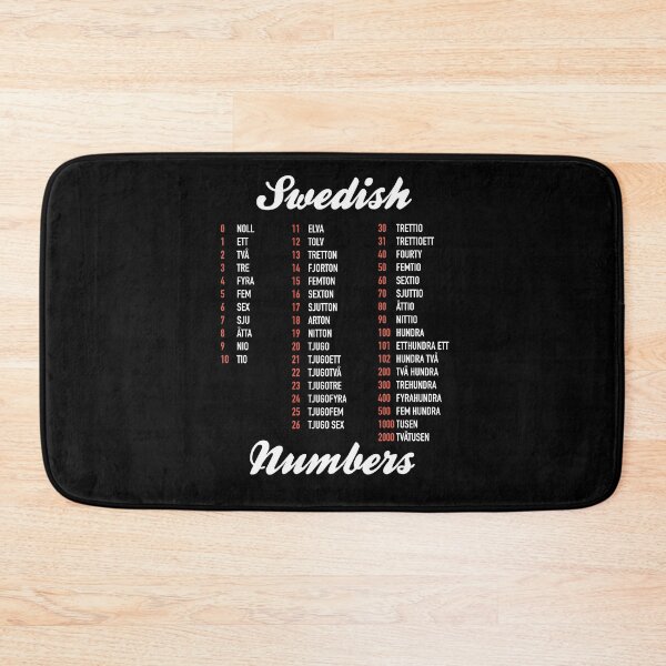 Item preview, Swedish Numbers - Swedish Language Cheatsheet designed and sold by HiddenVerb.