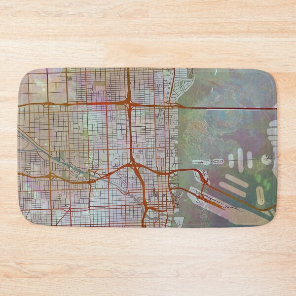 Item preview, Miami Florida Street Map Urban designed and sold by IvonDesign.