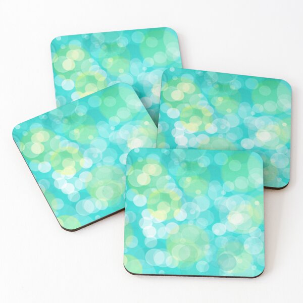 Item preview, Aqua and Yellow Circles Abstract designed and sold by JimNEmDesigns.