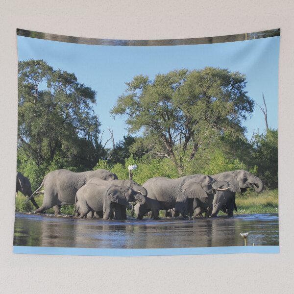 Item preview, Elephant who comes to drink designed and sold by EstelleRossetti.